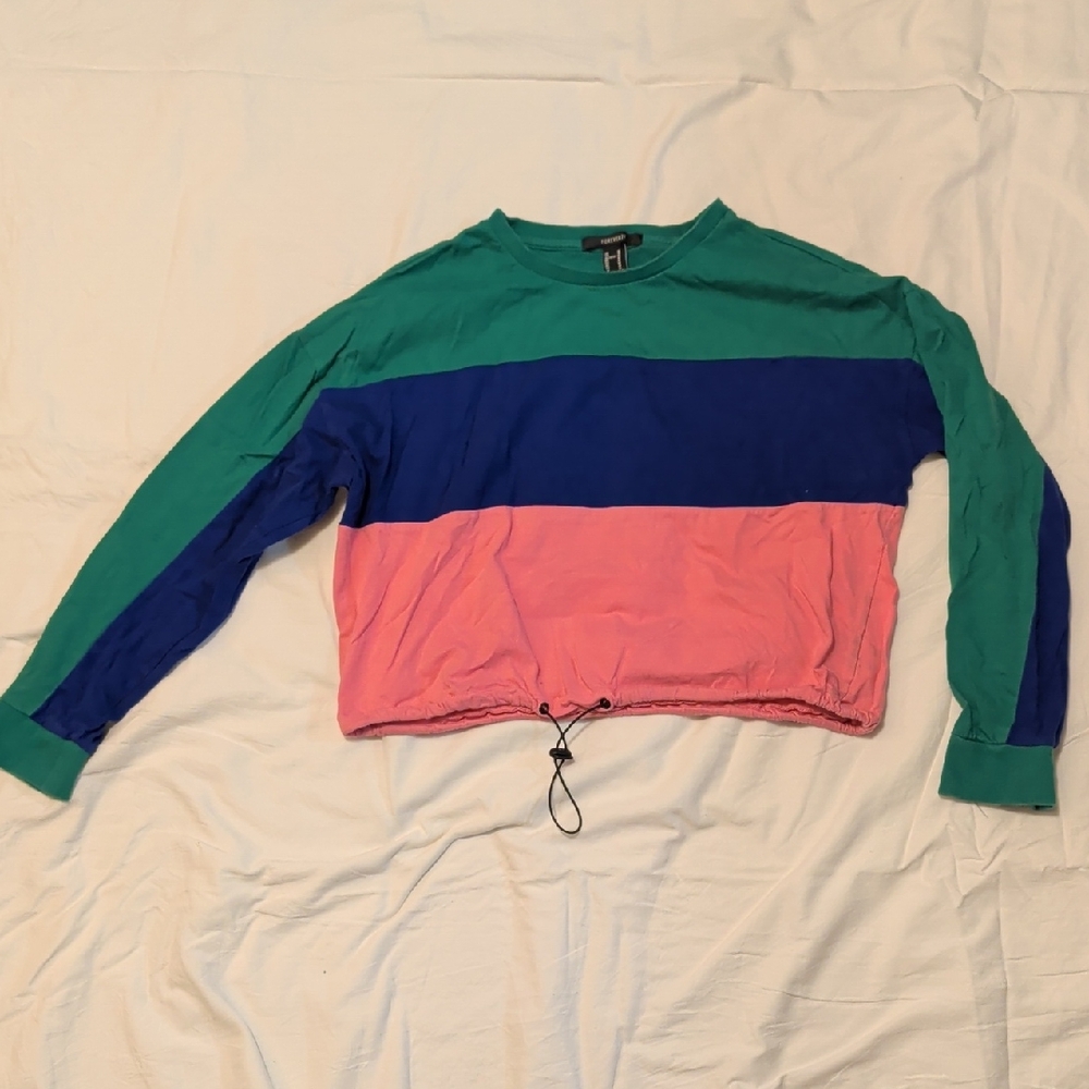 Forever 21 Teal Long Sleeve Top